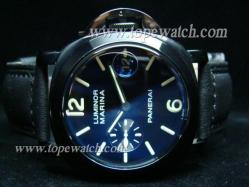 Panerai P-079 LUMINOR MARINA PVD LEATHER AR COATED AUTOMATIC