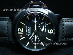 Panerai P-080 POWER RESERVE PVD LEATHER AR COATED AUTOMATIC