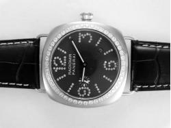 Panerai Radiomir Automatic Diamond Bezel and Marking with Black Dial-AR Coating