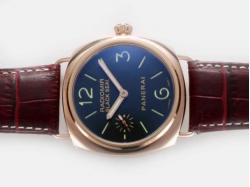 Panerai Radiomir Black Seal Unitas 6497 Movement Rose Gold Case with Black Dial-AR Coating