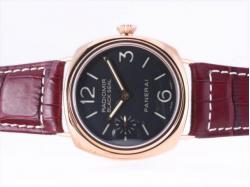 Panerai Radiomir Black Seal With Swiss ETA Unitas 6497 Swan Neck Movement-18K Rose Gold Case