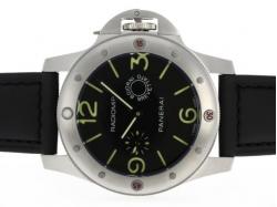 Panerai Radiomir Unitas 6497 Movement with Black Dial and Strap