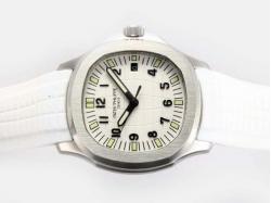 Patek Philippe Aquanut Ref.5067 Automatic with White Dial and Rubber Strap