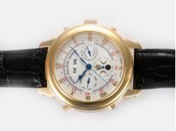 Patek Philippe Astronomical Celestial Double Dial Gold Case with White Dial