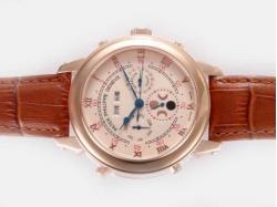 Patek Philippe Astronomical Celestial Double Dial Rose Gold Case with Champagne Dial