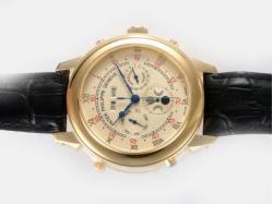 Patek Philippe Astronomical Celestial Double Dial With Full Gold Case-Golden Dial