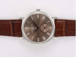 Patek Philippe Calatrava 3919 Manual Winding with Brown Dial and Strap