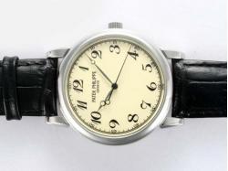 Patek Philippe Calatrava Manual Winding with Beige Dial