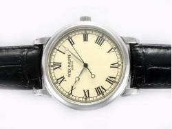 Patek Philippe Calatrava Manual Winding with Beige Dial