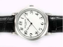 Patek Philippe Calatrava Manual Winding with White Dial