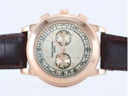 Patek Philippe Chronograph Automatic Rose Gold Case With Champagne Dial