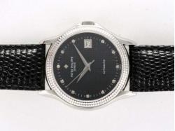 Patek Philippe Classic Swiss ETA 2836 Movement Diamond Marking with Black Dial