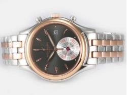 Patek Philippe Classic Swiss ETA Movment Two Tone with Black Dial S/S