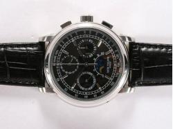 Patek Philippe Grande Complication Lemania Movement Moonphase with Black Dial