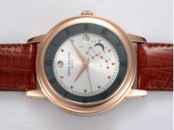 Patek Philippe Limited Edition Automatic Rose Gold Case Same Chassis As Swiss ETA Model-High Quality