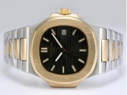 Patek Philippe Nautilus Jumbo MBW Automatic Two Tone with Gray Dial Same Chassis As Swiss ETA Version-High Quality