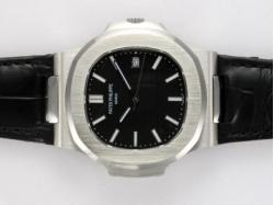 Patek Philippe Nautilus Jumbo MBW Swiss ETA 2824 Movement with Black Dial-Deployment Buckle