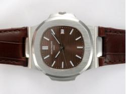 Patek Philippe Nautilus Jumbo MBW Swiss ETA 2824 Movement with Brown Dial-Deployment Buckle