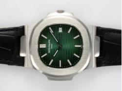 Patek Philippe Nautilus Jumbo MBW Swiss ETA 2824 Movement with Green Dial-Deployment Buckle