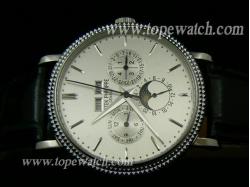 Patek Philippe PP-015 MOONPHASE 034 CHORNO LEATHER AUTOMATIC