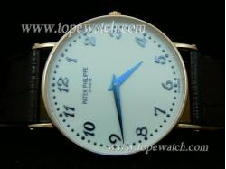 Patek Philippe PP-053 PP 040 QUARTZ WHITE LEATHER