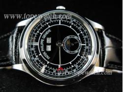 Patek Philippe PP-065 044 LEATHER AUTOMMATIC BLACK