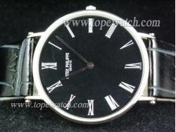 Patek Philippe PP-085 SS CASE BLACK ROMAN QUARTZ