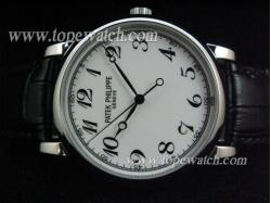 Patek Philippe PP-108 SS CASE WHITE NUMBER WINDDING BLACK