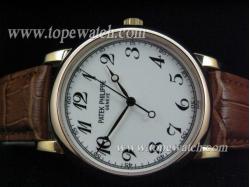 Patek Philippe PP-113 ROSE GOLD CASE WHITE NUMBER