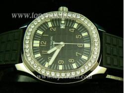 Patek Philippe PP-115 AQUANUT RUBBER+DIAMOND BEZEL QUARTZ