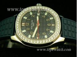 Patek Philippe PP-116 AQUANUT RUBBER+DIAMOND BEZEL QUARTZ