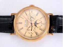 Patek Philippe Perpetual Calendar Automatic Gold Case with Champagne Dial