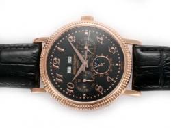 Patek Philippe Perpetual Calendar Automatic Rose Gold Case with Black Dial