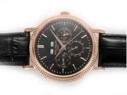 Patek Philippe Perpetual Calendar Automatic Rose Gold Case with Black Dial