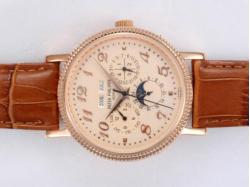 Patek Philippe Perpetual Calendar Automatic Rose Gold Case with Champagne Dial