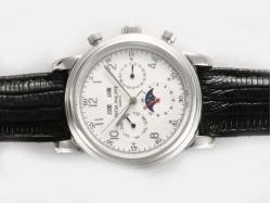 Patek Philippe Perpetual Calendar Swiss ETA 2836 Movement With White Dial