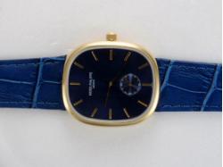 Patek Philippe Ref.3738 Manual Winding with Blue Dial Gold Casing