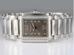 Patek Philippe Ref.4910 Swiss ETA Movement Diamond Bezel and Marking with Gray Dial Lady Model