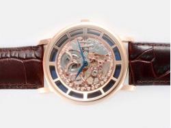 Patek Philippe Skeleton Movement With Rose Gold Case-Manual Winding