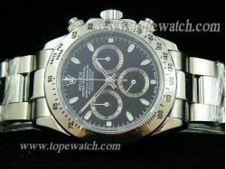 RL06001 ROLEX DAYTONA SS CHRONO ASIAN SWISS 7750 BLACK