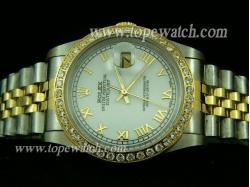 ROLEX Datejust Gents White Dial Roman Markers