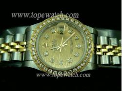 ROLEX JUBILEE 2 TONE + DIAMOND LADY GOLD VELCRO DIAMOND