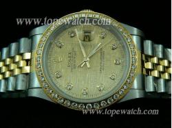 ROLEX JUBILEE 2 TONE +DIAMOND MEN GOLD DIAMOND