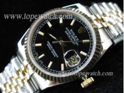 ROLEX JUBILEE 2TONE 2007 A-21J NEW BLACK