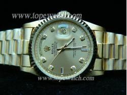 ROLEX K-AG51G KING OYSTER PERPETUAL DAY-DATE GOLD AUTO