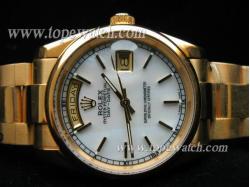 ROLEX OK-AG01G OYSTER PERPETUAL KING DAY-DATE GOLD MOP