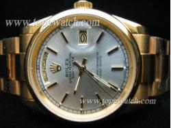 ROLEX OK-AG06G OYSTER PERPETUAL KING DAY-DATE GOLD SILVER