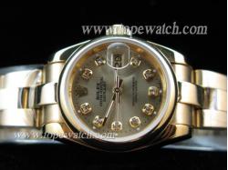 ROLEX OYSTER KING ALL GOLD LADY GOLD/DIAMOND