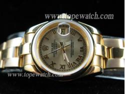 ROLEX OYSTER KING ALL GOLD LADY GOLD/ROMAN