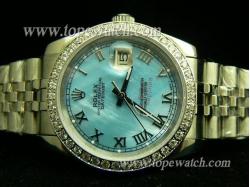 ROLEX Watch Datejust Gents Pearl Blue Dial